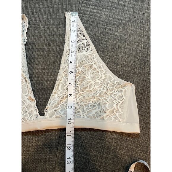 Xhiliration Gray Lacy Bralette Need Size Tag - Picture 7 of 7